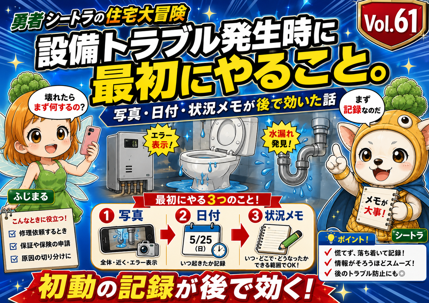 Vol.69 水まわりトラブルで焦らない初動。止水栓・写真・連絡を先に知っておくのアイキャッチ